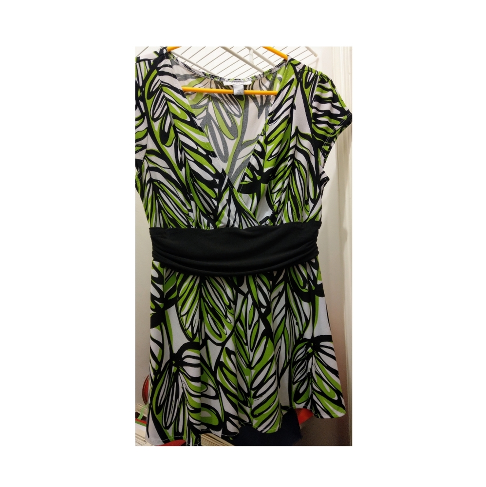 Criss-Cross, Banded waist blouse